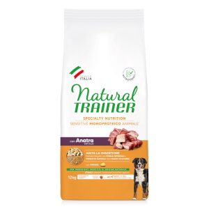 12kg Sensitive No Gluten Adult Medium/Maxi with Duck Trainer Natural Kuivamuona Koiranruoka