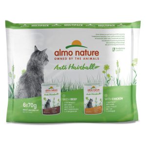 70g Anti Hairball mix 12x kana & 12x nauta Almo Nature Holistic kissa