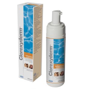 200 ml Clorexyderm Foam - Nestemäinen liuos hiusten/ihonhoito koiralle