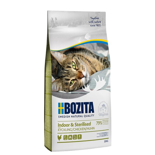 10kg Feline Indoor & Sterilised Bozita kissan kuivaruoka