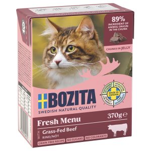 6x370g Tetra Chunks in Jelly, naudanjauheliha Bozita kissan märkäruoka