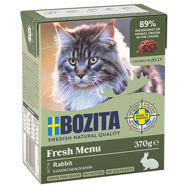 6x370g Tetra Chunks in Jelly, kani Bozita kissan märkäruoka