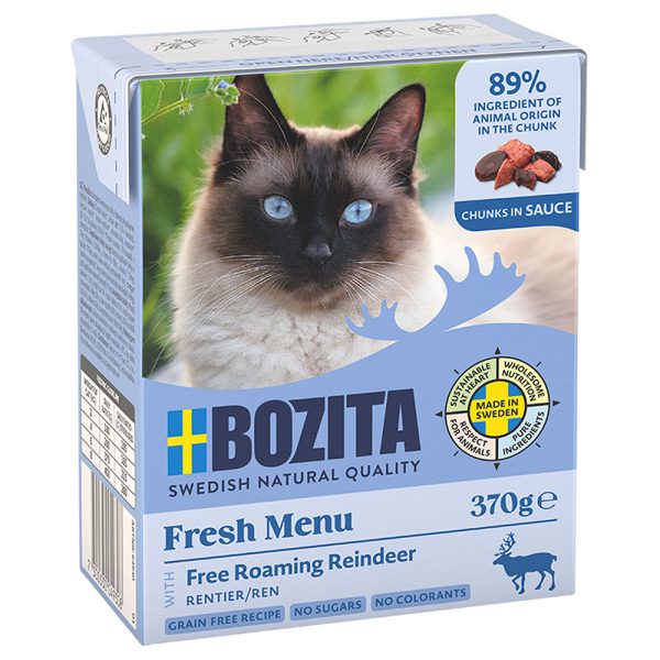 6x370g Chunks in Gravy poro Bozita kissan märkäruoka