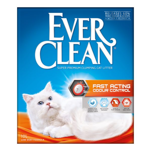 10l Ever Clean® Fast Acting Odour Control, paakkuuntuva kissanhiekka