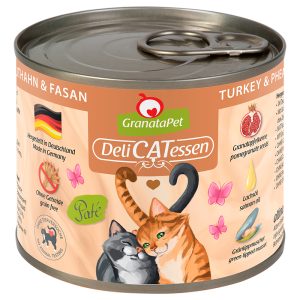 24x200g DeliCatessen kalkkuna & fasaani Granatapet kissan märkäruoka