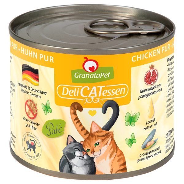24x200g DeliCatessen kana Granatapet kissan märkäruoka