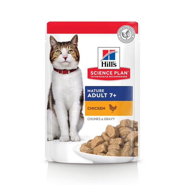 12x85g Mature Adult 7+ Chicken Hill's Science Plan kissan märkäruoka