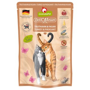 24x85g DeliCatessen Pouch kalkkuna & fasaani Granatapet kissanruoka