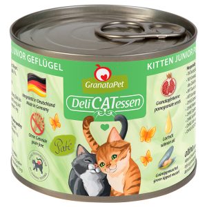 6x200g DeliCatessen Kitten, siipikarja Granatapet kissan märkäruoka