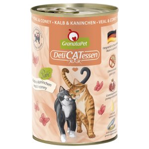24x400g DeliCatessen vasikka & kani Granatapet kissan märkäruoka