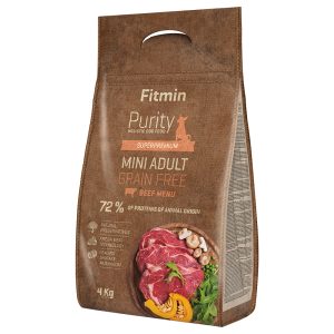 4 kg Fitmin dog Purity GF Adult Mini naudanliha koiranruoka kuivana