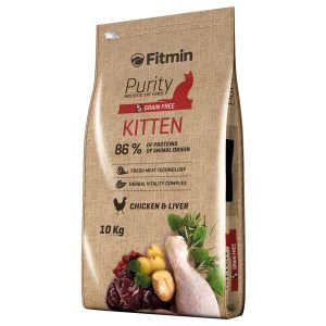 10kg Kitten Fitmin Cat Purity kissan kuivamuonaa kissoille
