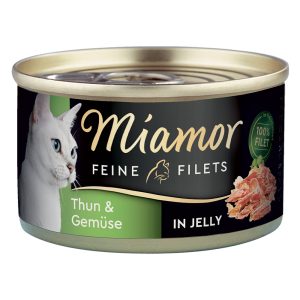 100g Fine Filets vaalea tonnikala & vihannekset hyytelössä Miamor kissanruoka
