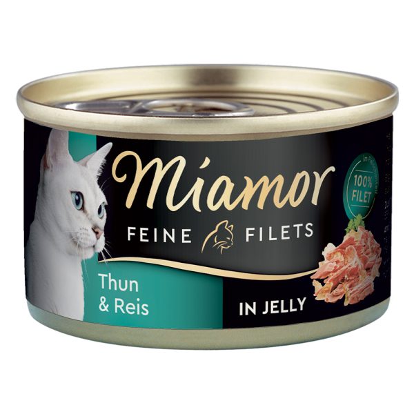 100g Fine Filets vaalea tonnikala & riisi hyytelössä Miamor kissanruoka