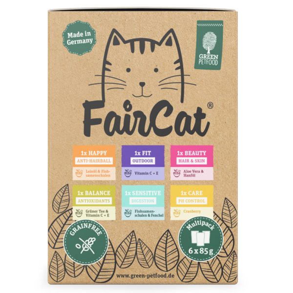 24x85g FairCat Multipack kissan märkäruoka