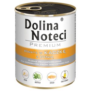 12 x 800 g Dolina Noteci Premium, ankka kurpitsan kanssa, koiran märkäruoka