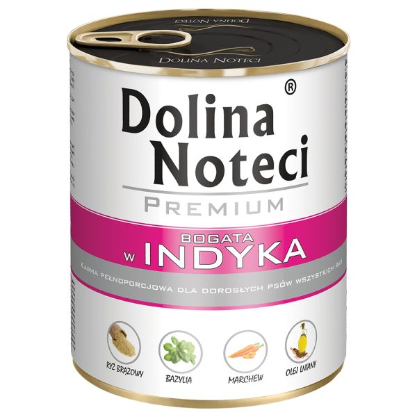 12 x 800 g Dolina Noteci Premium kalkkuna koiran märkäruokaa