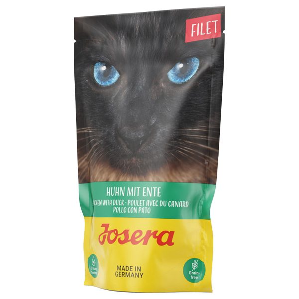 16x70g Filet kana & ankka Josera kissan märkäruoka