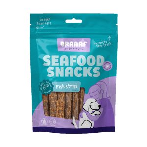 2 x 70 g Braaaf Fish Strips Lohi Koiran välipalat koirille
