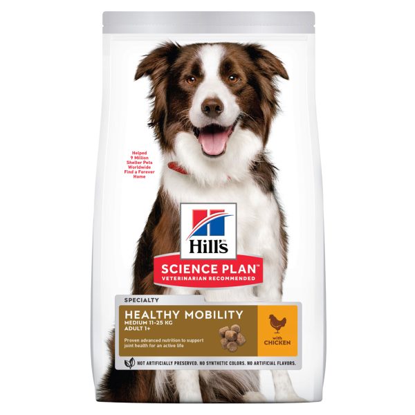 14kg Adult 1+ Healthy Mobility Medium Chicken Hill's Science Plan Koiranruoka