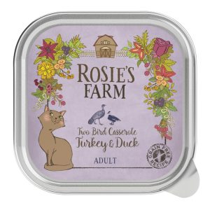16x100g Adult kalkkuna & ankka Rosie's Farm kissanruoka