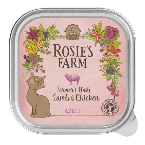 32x100g Adult lammas & kana Rosie's Farm kissan märkäruoka