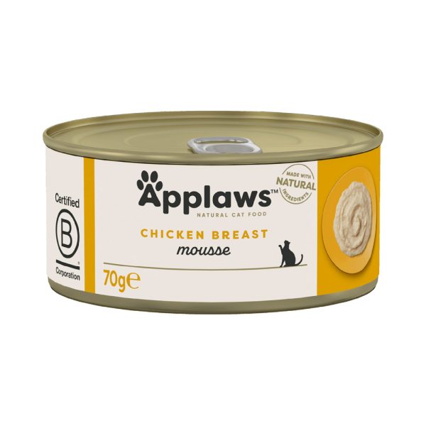 18x70g kanamousse Applaws kissanruoka