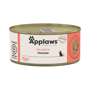 6x70g Mousse lohi Applaws kissan märkäruoka