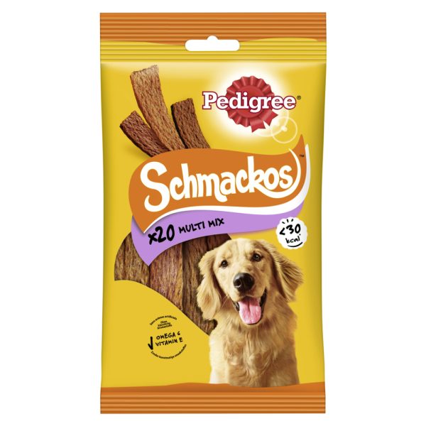 Pedigree Schmackos mix 3 makua, 20 kpl, 144 g