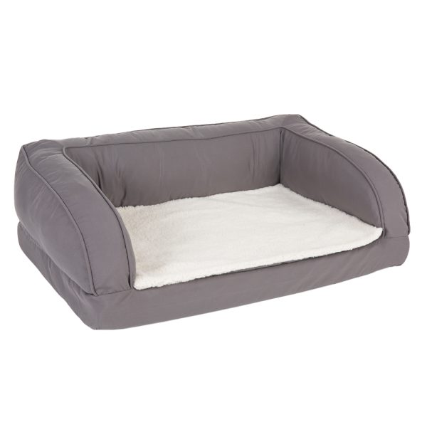 Ortopedinen koiransohva, harmaa P 90 x L 60 x K 30 cm