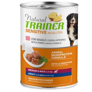 6x400g Sensitive No Gluten Adult sianliha ja täysjyvävilja Natural Trainer