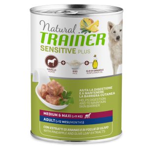 24x400g Sensitive Plus Adult, hevonen & riisi Natural Trainer