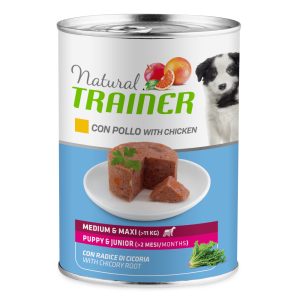 12x 400g Medium & Maxi Puppy & Junior Puppy & Junior Chicken Natural Trainer Märkä koiranruoka