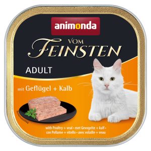 32x100g Adult siipikarja & vasikka Animonda Vom Feinsten Kissanruoka