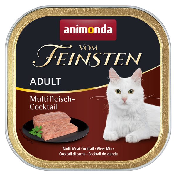 32x100g Adult lihalautanen Animonda Vom Feinsten Kissanruoka