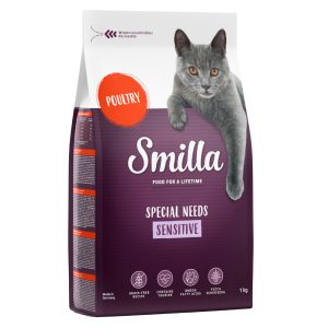 1kg Adult Sensible Smilla siipikarja viljaton kissanruoka