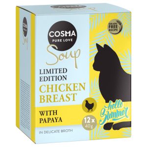 12 x 40g Soup Summer Edition Cosma kissan märkäruoka