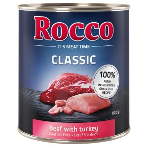 12 x 800g Rocco Classic, nauta ja kalkkuna