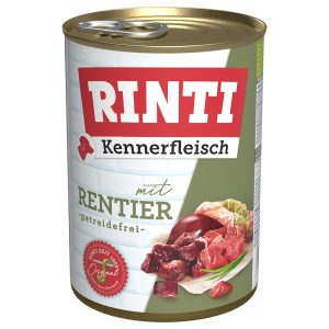 12 x 400 g RINTI Kennerfleisch Poron Märkäruoka Koira