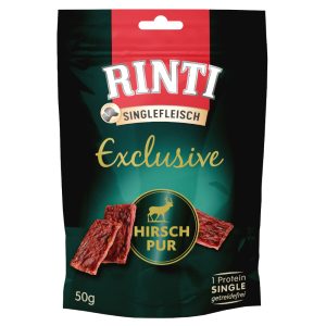 3 x 50 g RINTI Exclusive Snack peura koiranruoka