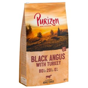 12 kg Black-Angus-Beef & Turkey Adult Purizon koiranruoka