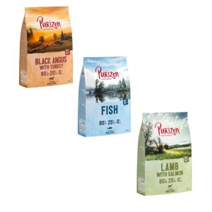 3x1kg Purizon viljaton kokeilupakkaus koiranruoka