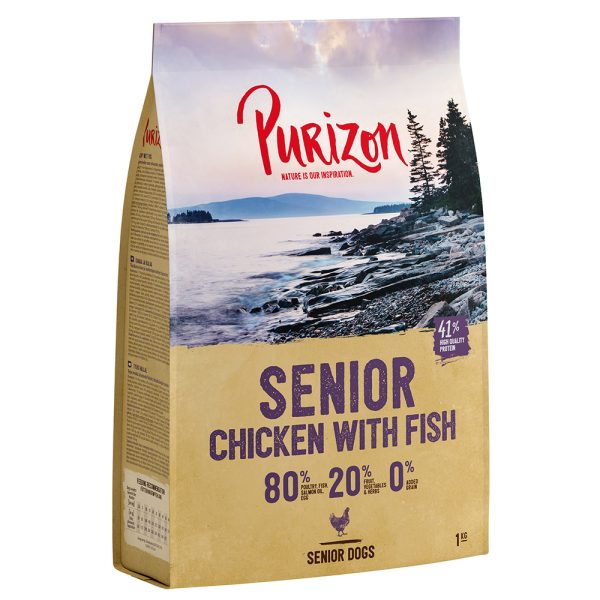 1kg Senior kana & kala Purizon Dog koiran kuivaruoka