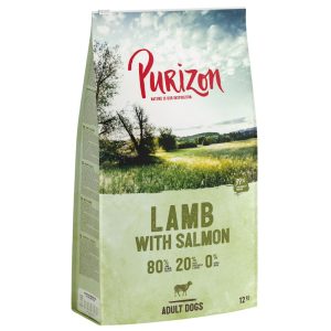 12 kg Purizon -kuivaruokaa erikoishintaan! - Adult Lamb with Salmon