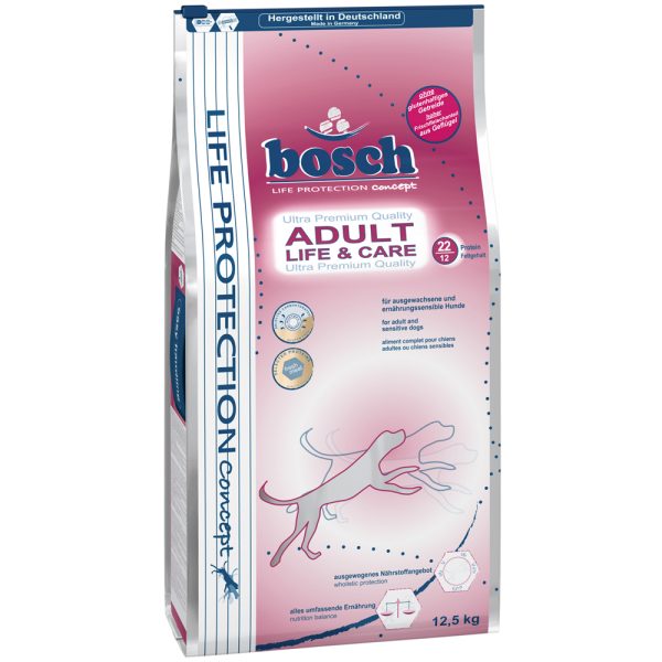 2x12,5kg Adult Life & Care Bosch Life Protection concept Koiranruoka