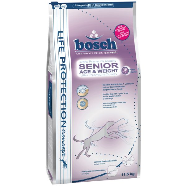 11,5kg Senior Age & Weight Bosch Life Protection concept Koiranruoka