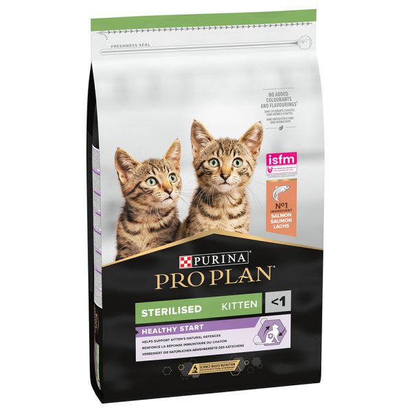 10 kg Purina Pro Plan Sterilised Kitten Rich in Salmon kuivaruoka kissa