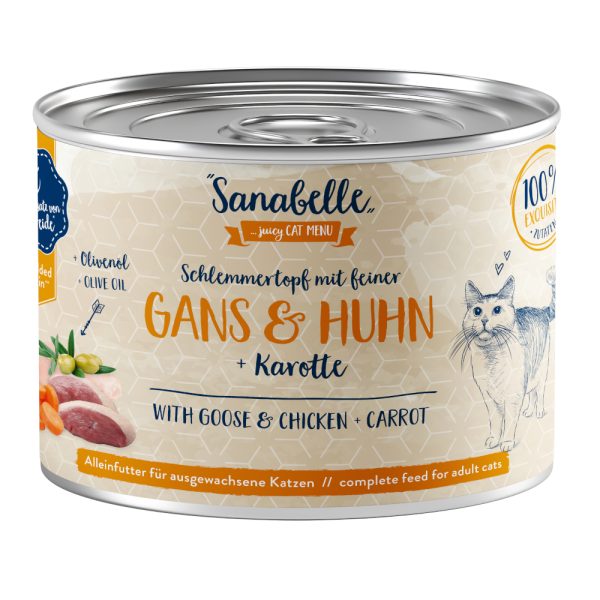 6 x 180g hanhi & kana Sanabelle All Meat kissanruoka