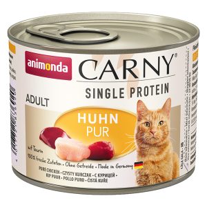 6 x 200 g Animonda Carny Single Protein Adult kana kissan märkäruoka