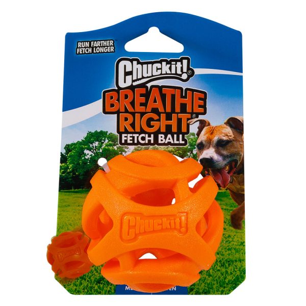 Breathe Right Fetch Ball Medium: Ø 6,5 cm Chuckit koiralle